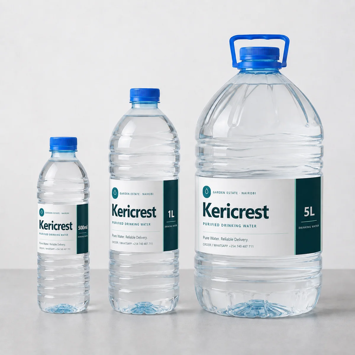 5L, 1L and 500ml Bottles